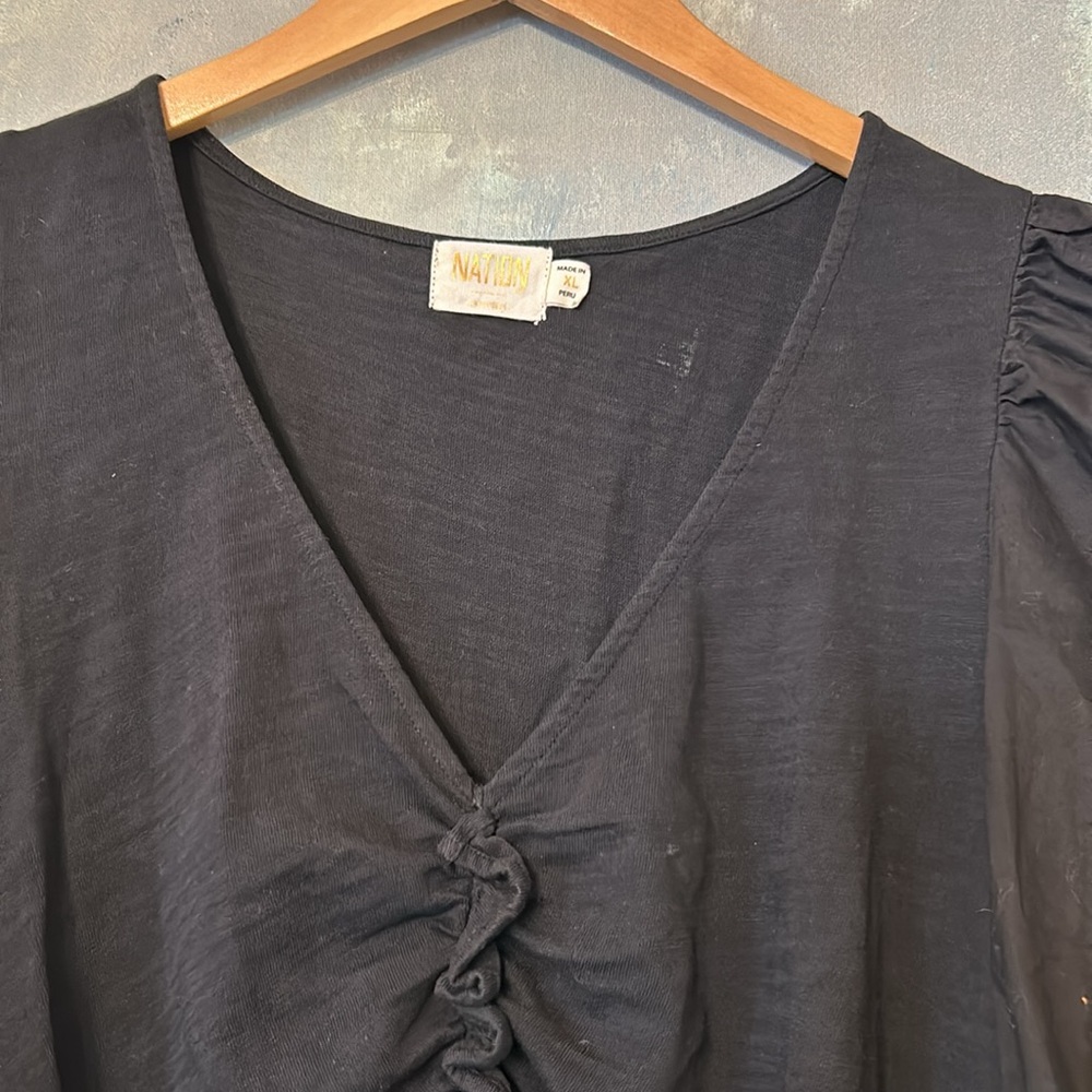 Nation LTD Black Short Sleeve Top - Picture 5 of 10